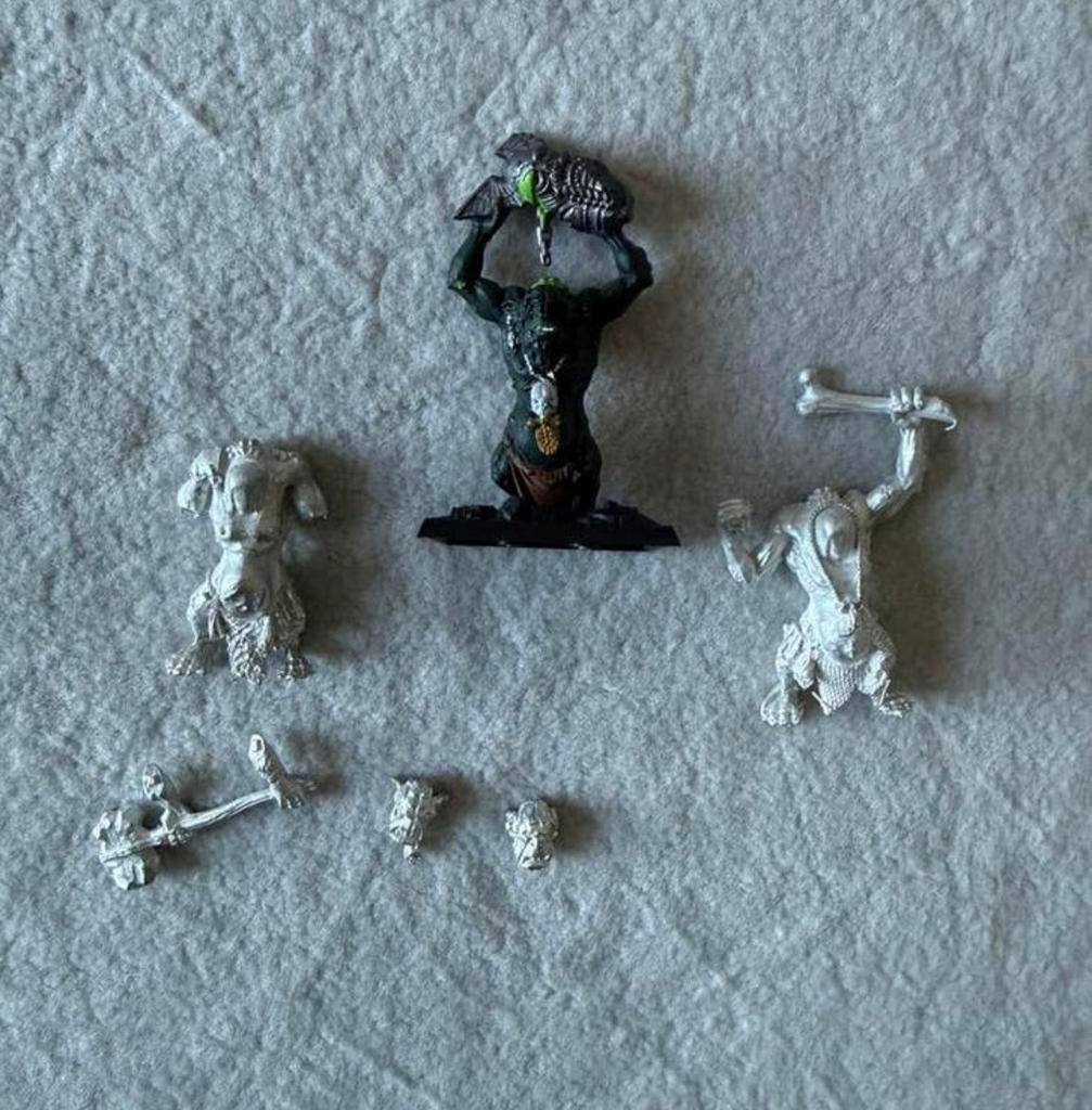 Warhammer sourbreath trolls (2x metal 1x plastic), Hobby en Vrije tijd, Wargaming, Ophalen of Verzenden, Zo goed als nieuw, Warhammer