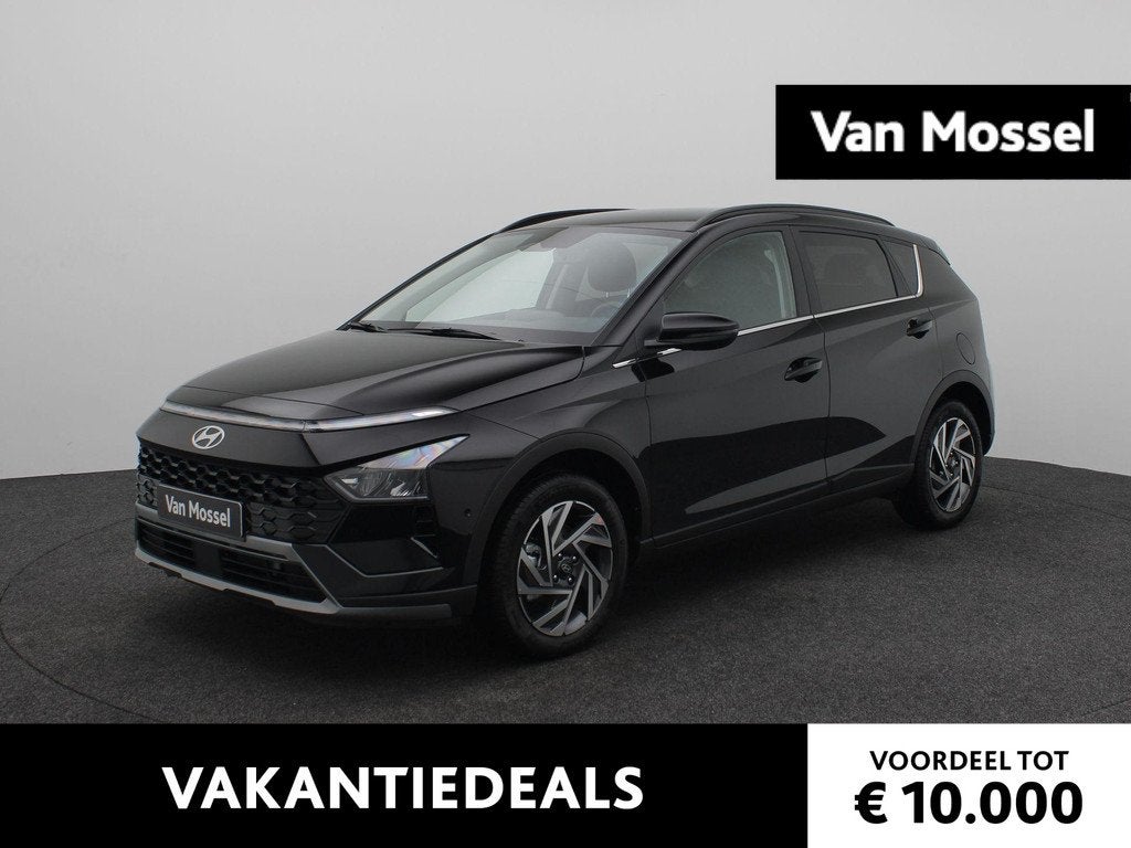 Hyundai Bayon 1.0 T-GDI Premium | Stoelverwarming | Stuurver, Auto's, Hyundai, Stof, Met garantie (alle), Zwart, Bedrijf