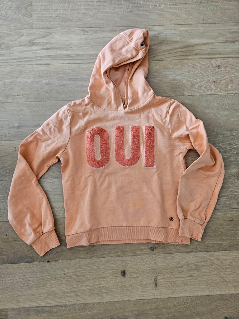 Retour mooie hoodie met 'OUI' opdruk maat 140, Verzenden, Zo goed als nieuw, Meisje, Trui of Vest