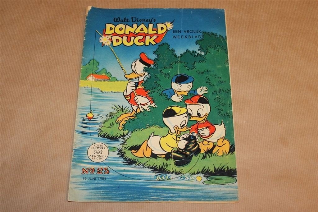Donald Duck - No. 25 - 1954, Eén stripboek, Ophalen of Verzenden, Gelezen