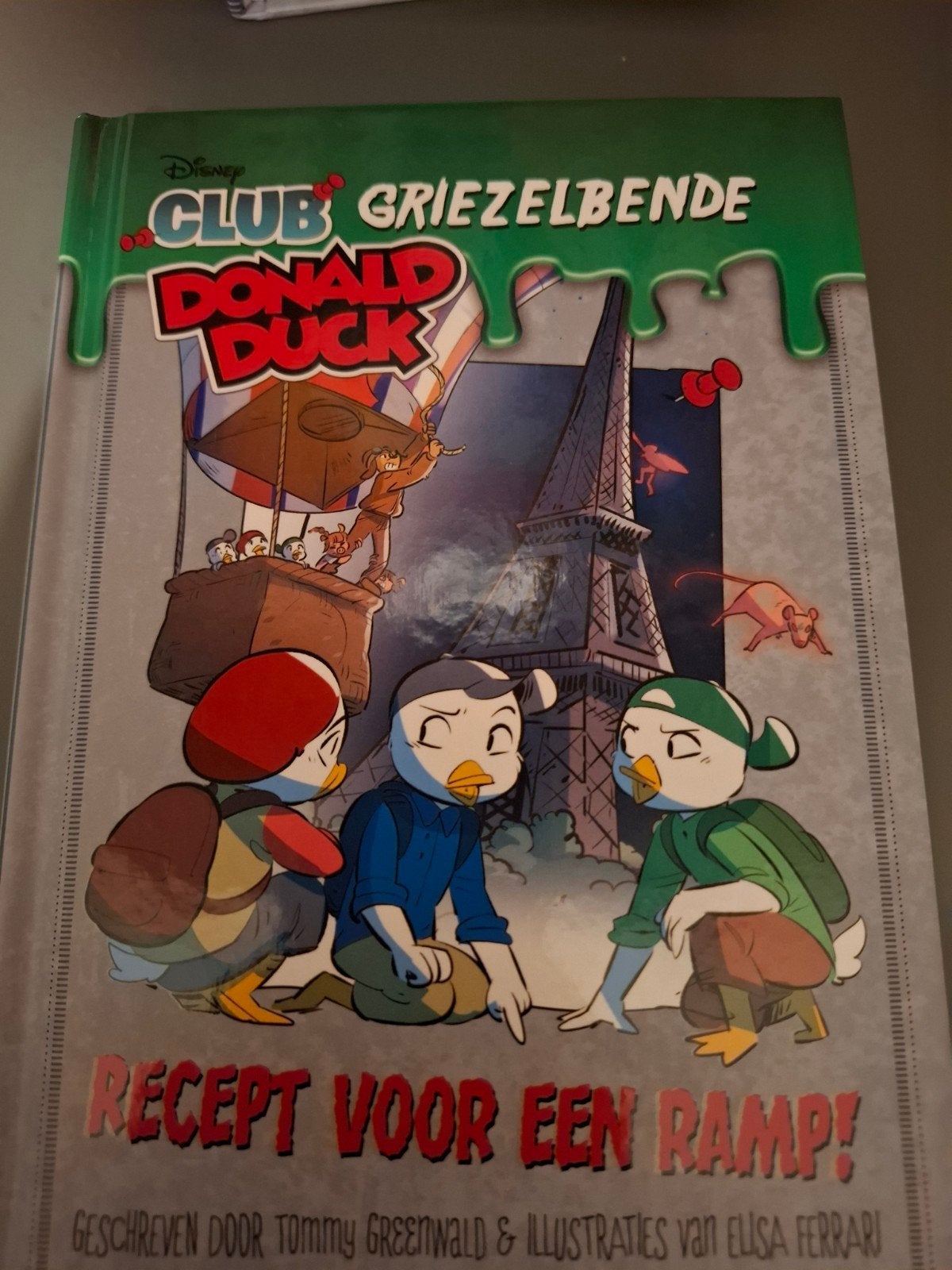 Club Donald Duck Griezelbende: Recept voor een ramp!, Boeken, Ophalen of Verzenden, Zo goed als nieuw, Tommy Greenwald, Fictie algemeen