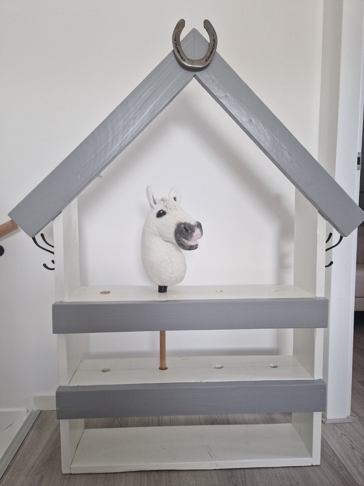 Hobby horse stal met hindernis, Ophalen, Gebruikt, Jongen of Meisje