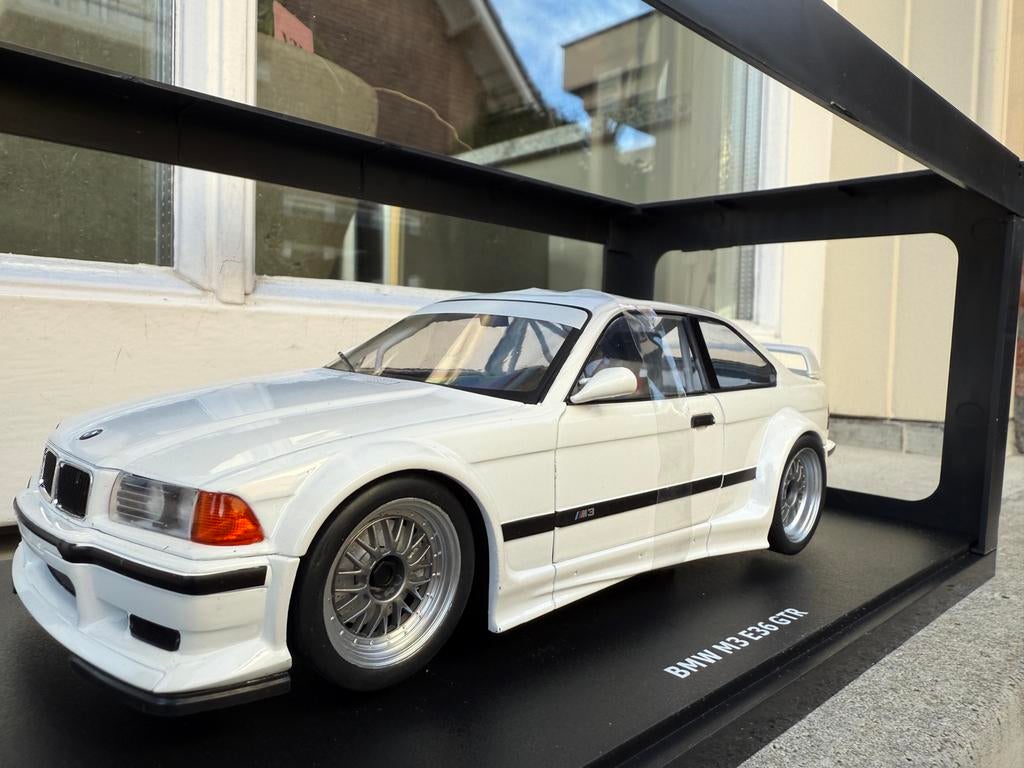 1:18 BMW E36 M3 GTR wit Plain Body Street Version '93 Werk83, Overige merken, Auto, Nieuw, Willeckstr. 7, D-35614 Asslar, Germany