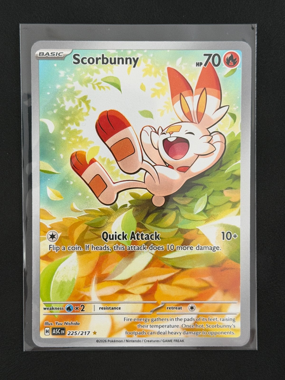 Scorbunny 225/217 ASC Ascendend heroes, Ophalen, Zo goed als nieuw