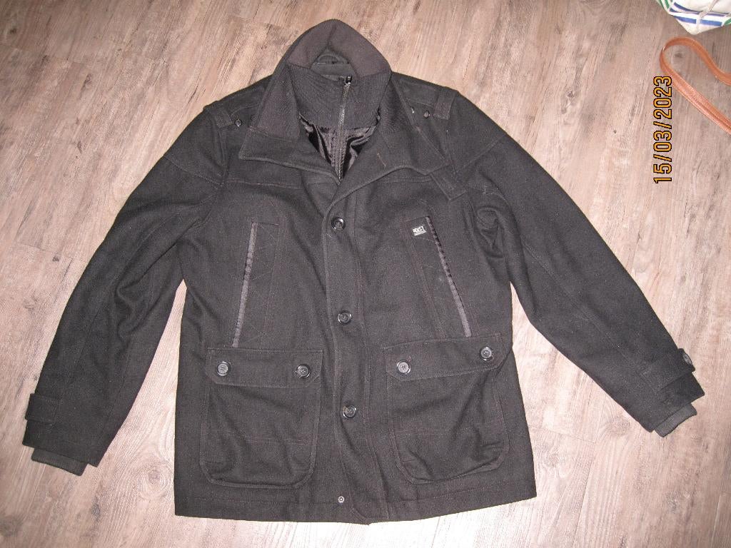 Angelo Litrico zwarte winterjas maat XL, Angelo Litrico, Zwart, Maat 56/58 (XL), Ophalen of Verzenden