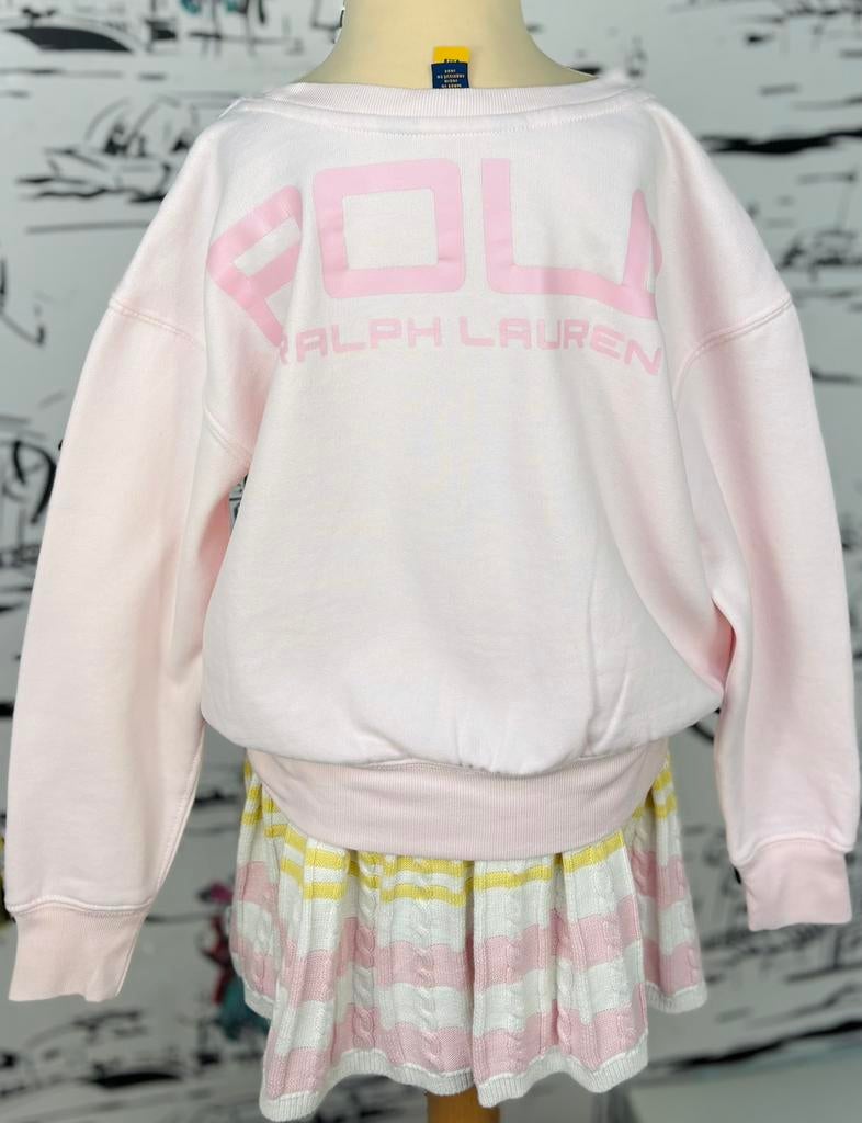 Ralph Lauren roze ballerina stijl sweater maat 6X, Trui of Vest, Zo goed als nieuw, Ralph Lauren, Ralph Lauren EU