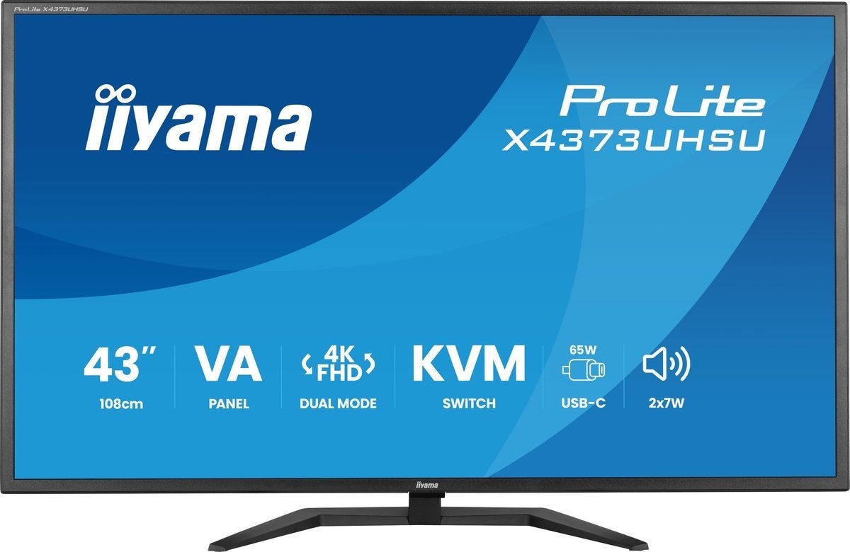 iiyama ProLite X4373UHSU 43 inch 4K VA Monitor, HDMI, 3 tot 5 ms, VA, Ophalen of Verzenden