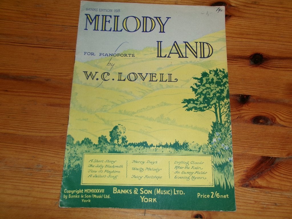 Melody land - w.c. Lovell, Muziek en Instrumenten, Bladmuziek, Gebruikt, Ophalen of Verzenden, Artiest of Componist, Piano