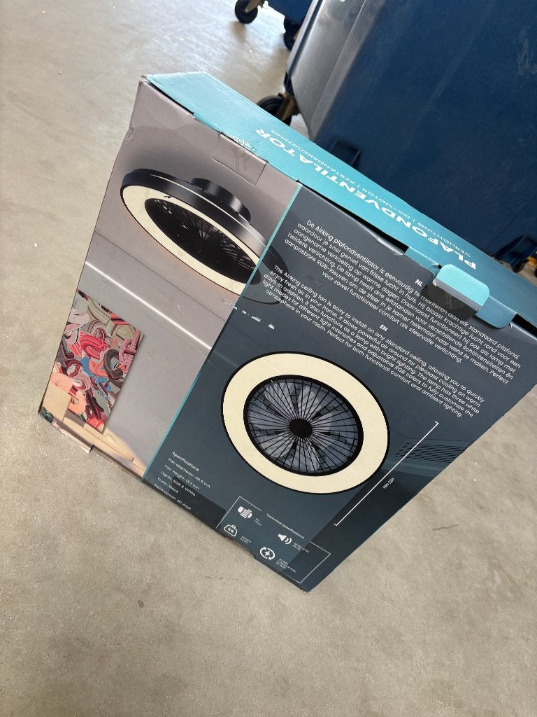 Plafond ventilator Airking (keuze uit zwart, wit en hout), Witgoed en Apparatuur, Contact@semacobv.nl, Ophalen of Verzenden, Plafondventilator