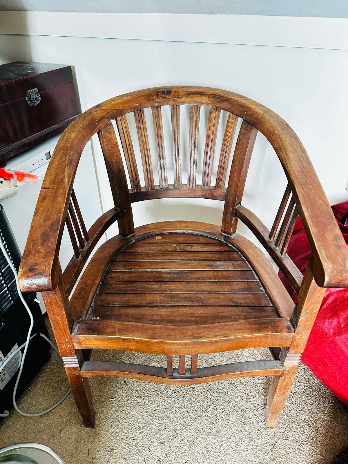 Teakhouten stoel – klassiek design, Ophalen