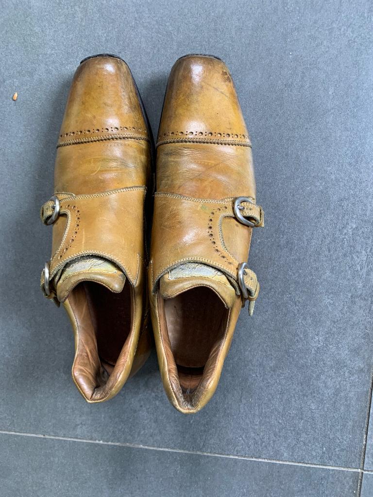 Leren herenschoenen maat 43, Kleding | Heren, Schoenen, Trofeo, Overige kleuren, Ophalen of Verzenden, Gespschoenen