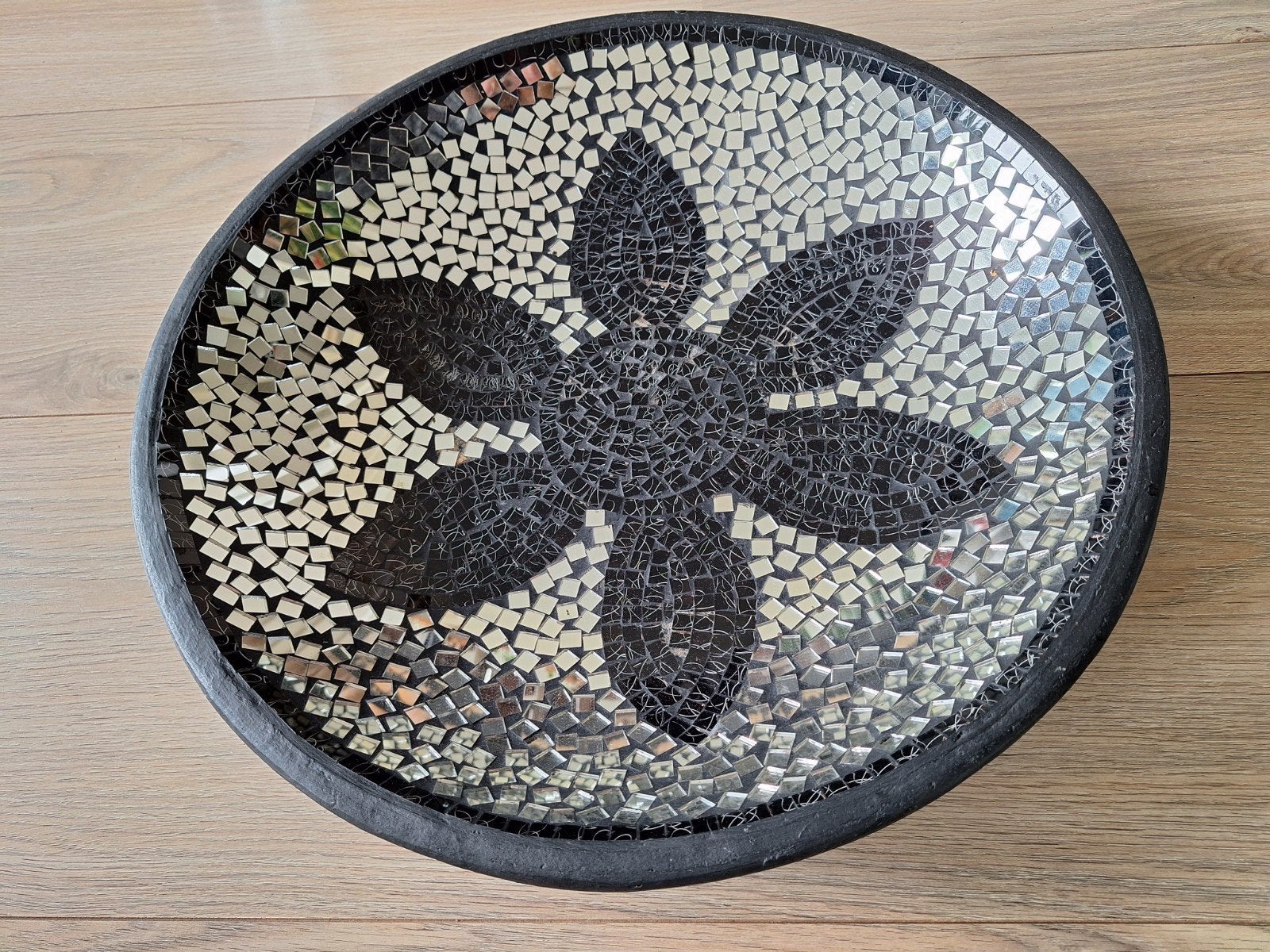 Grote schaal met mozaïek (50 cm), Huis en Inrichting, Woonaccessoires | Schalen en Manden, Ophalen