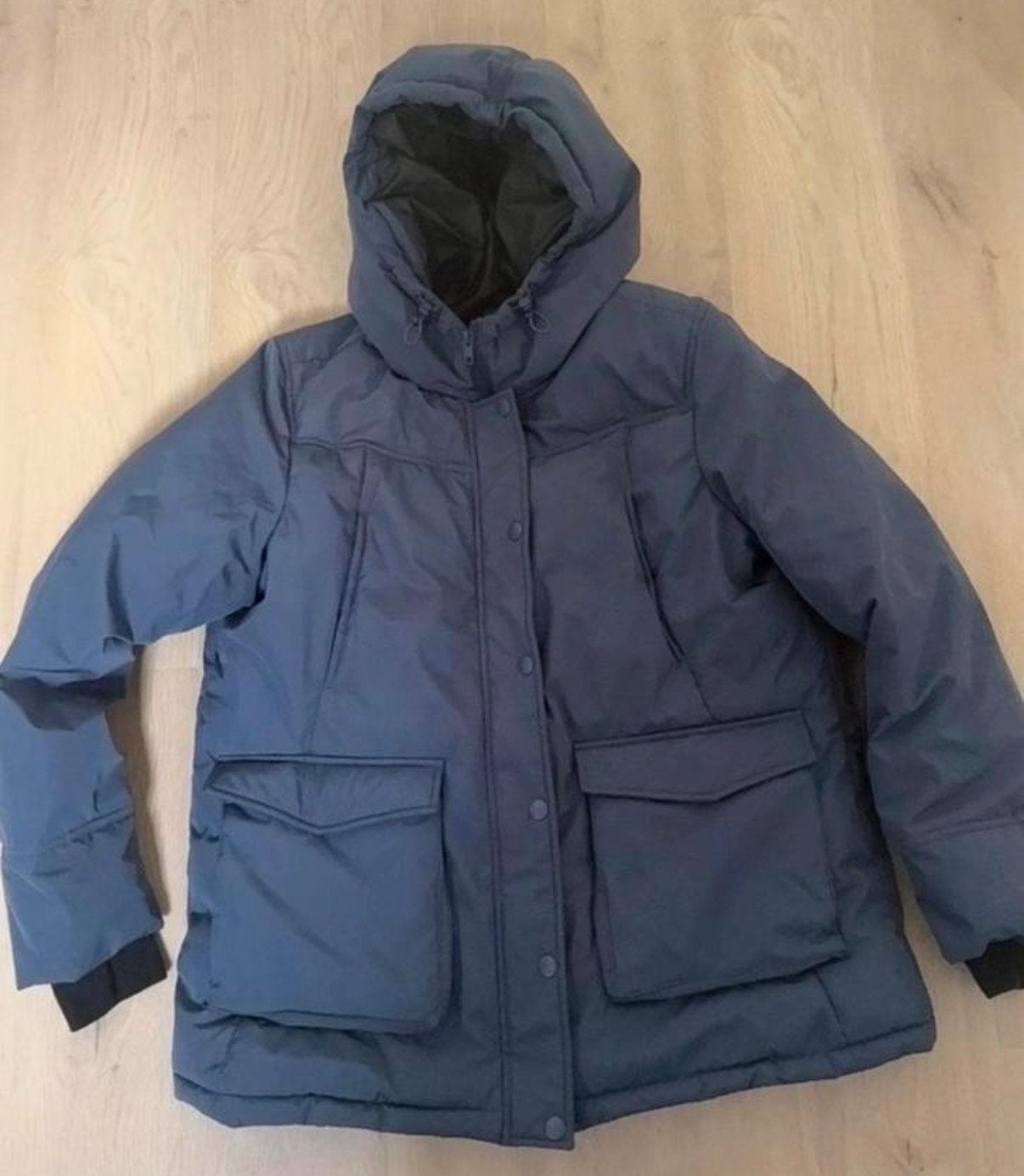Anytime winterjas, 1 keer gedragen, maat 48, Ophalen of Verzenden, Zo goed als nieuw, Maat 46/48 (XL) of groter, Blauw