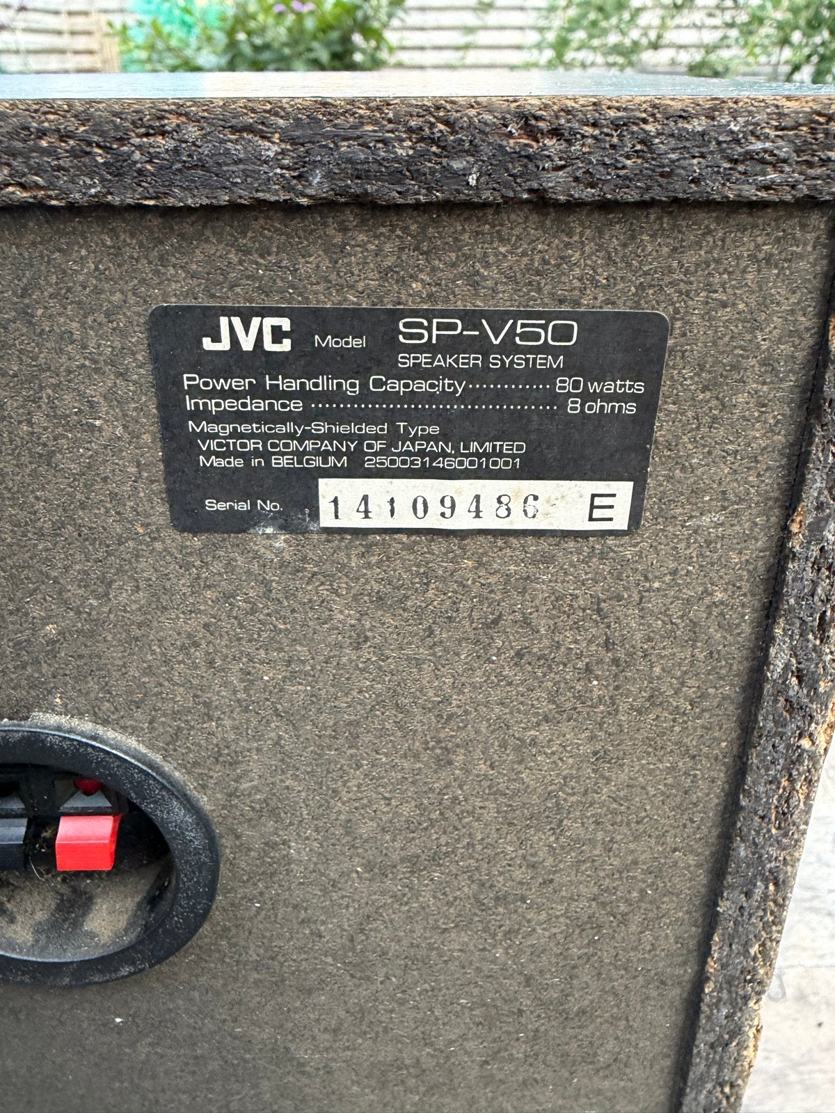 JVC SP-V50 Boekenplank Luidsprekers - 80 Watt, Audio, Tv en Foto, Gebruikt, JVC, Ophalen of Verzenden, 60 tot 120 watt