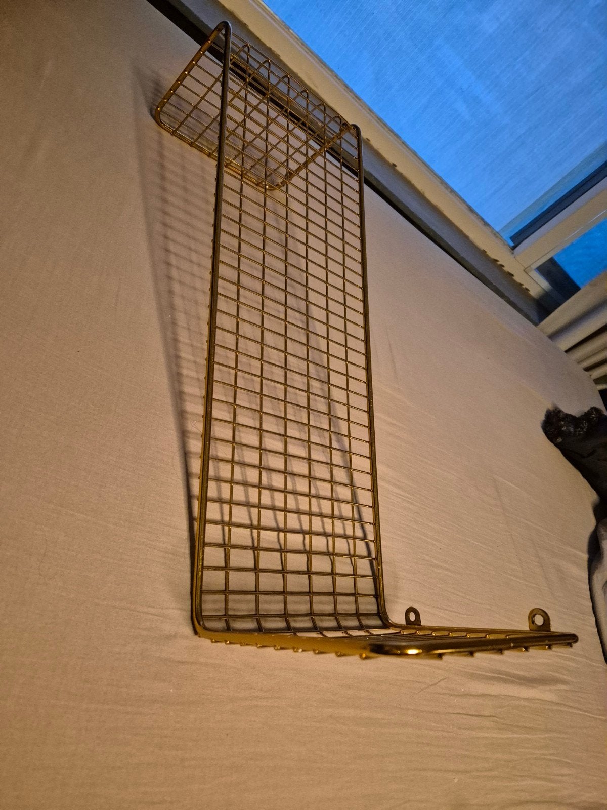IKEA Rek Goud Rekje/Wandplank, Huis en Inrichting, Woonaccessoires | Wandplanken en Boekenplanken, Ophalen, Zo goed als nieuw