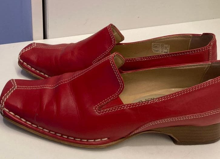 Lorenzo Masiero instappers maat 39, Verzenden, Zo goed als nieuw, Espadrilles of Moccasins, Rood