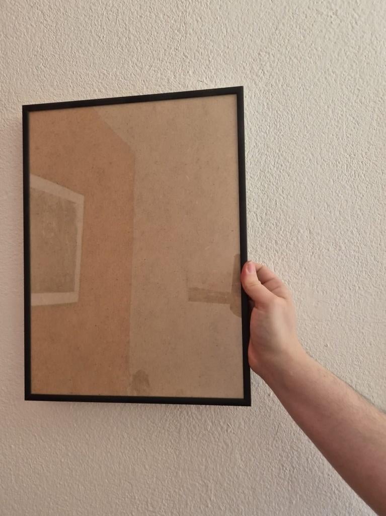 Schilderijlijst zwart 30x40, Ophalen, Zo goed als nieuw, Hout