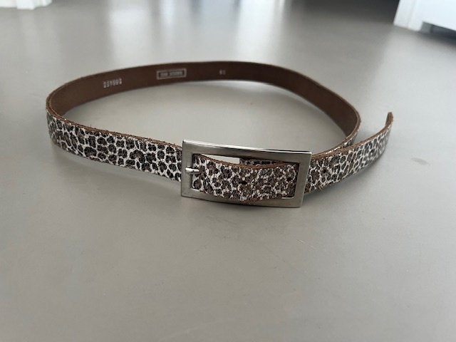 Riem met panterprint van Sam Brown, maat 85, 80 tot 90 cm, Bruin, Verzenden, Tailleriem