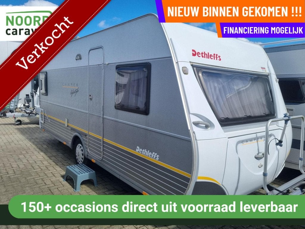 Dethleffs CAMPER LIFESTYLE 510 FRANSBED + VOORTENT + LUIFEL, Caravans en Kamperen, Caravans, Rondzit, 7 tot 8 meter, Bedrijf, Dethleffs
