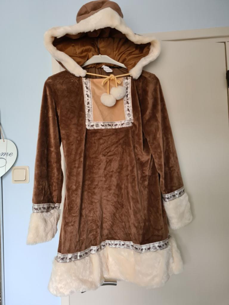Eskimo jurk 38-40, Ophalen of Verzenden, Zo goed als nieuw, 170 of groter, Meisje