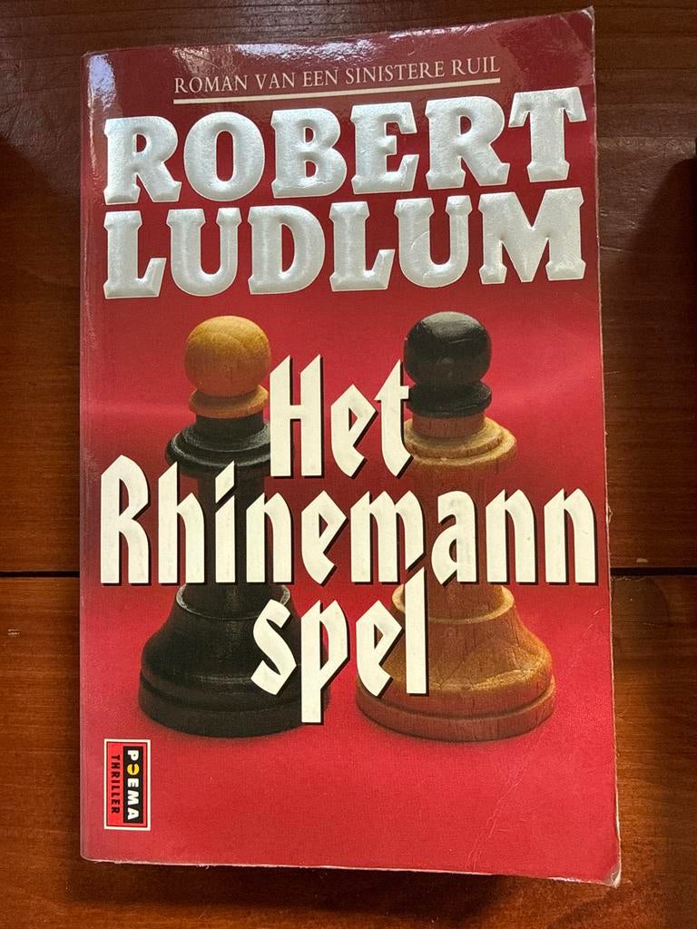 Robert Ludlum - Het Rhinemann Spel (Gebruikt, maar prima), Boeken, Ophalen of Verzenden, Gelezen