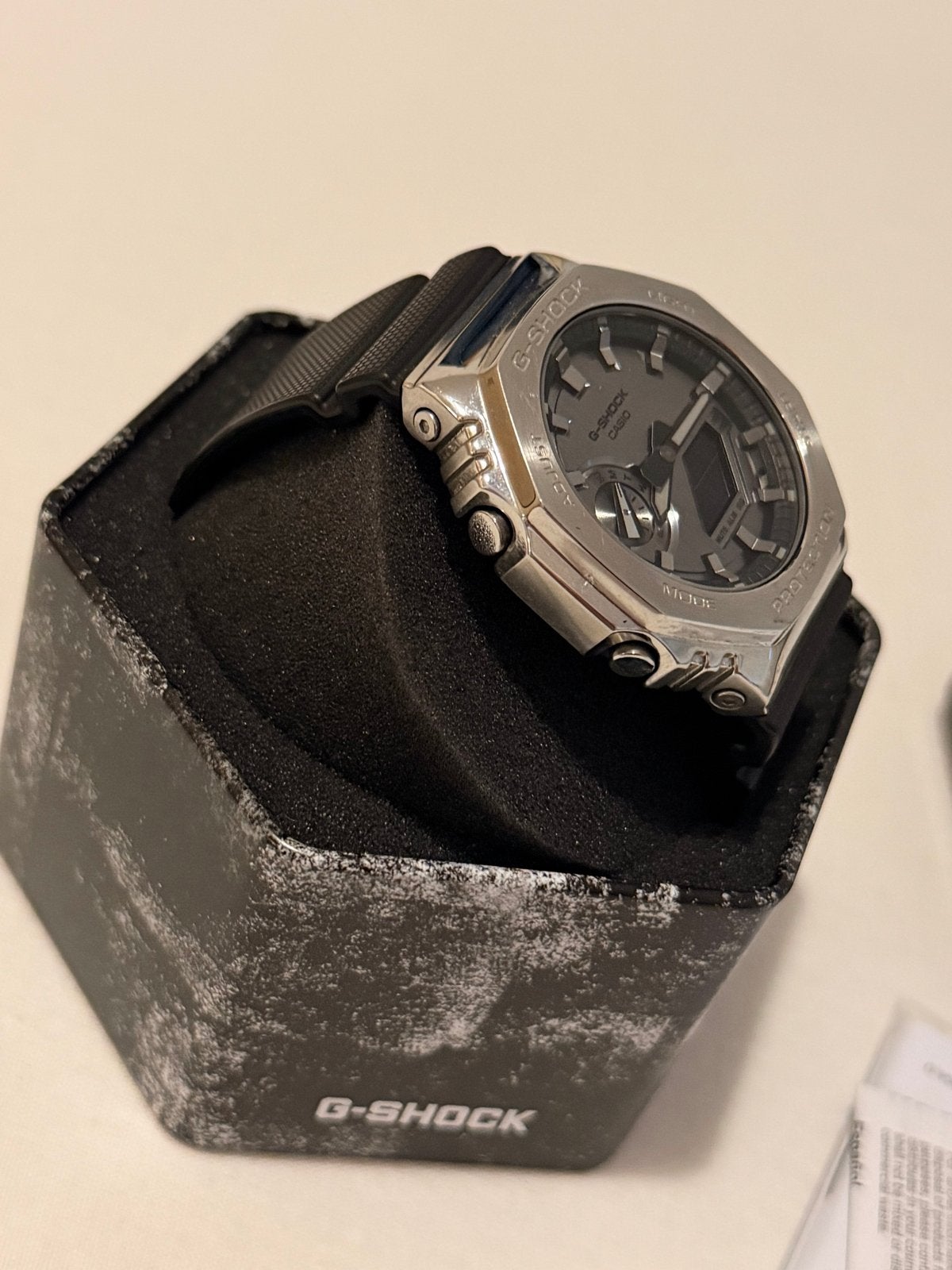 G-Shock GM-2100-1AER horloge - Zo goed als nieuw, Casio, Staal, Polshorloge, Kunststof