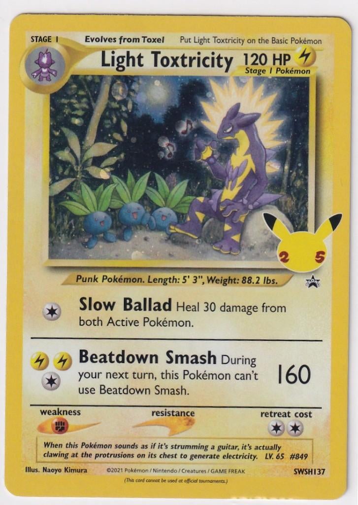 Light Toxtricity (SWSH137) Holo, Verzenden, Gebruikt, Losse kaart, Foil