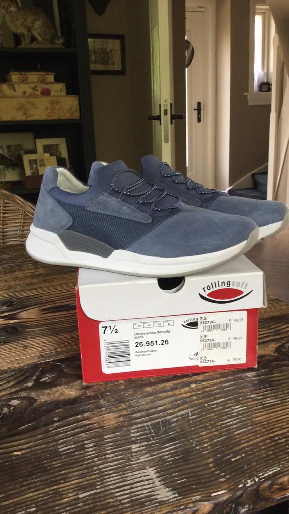 Gabor rollingsoft dames sneakers instappers, Kleding | Dames, Schoenen, Ophalen of Verzenden, Zo goed als nieuw, Blauw, Sneakers of Gympen