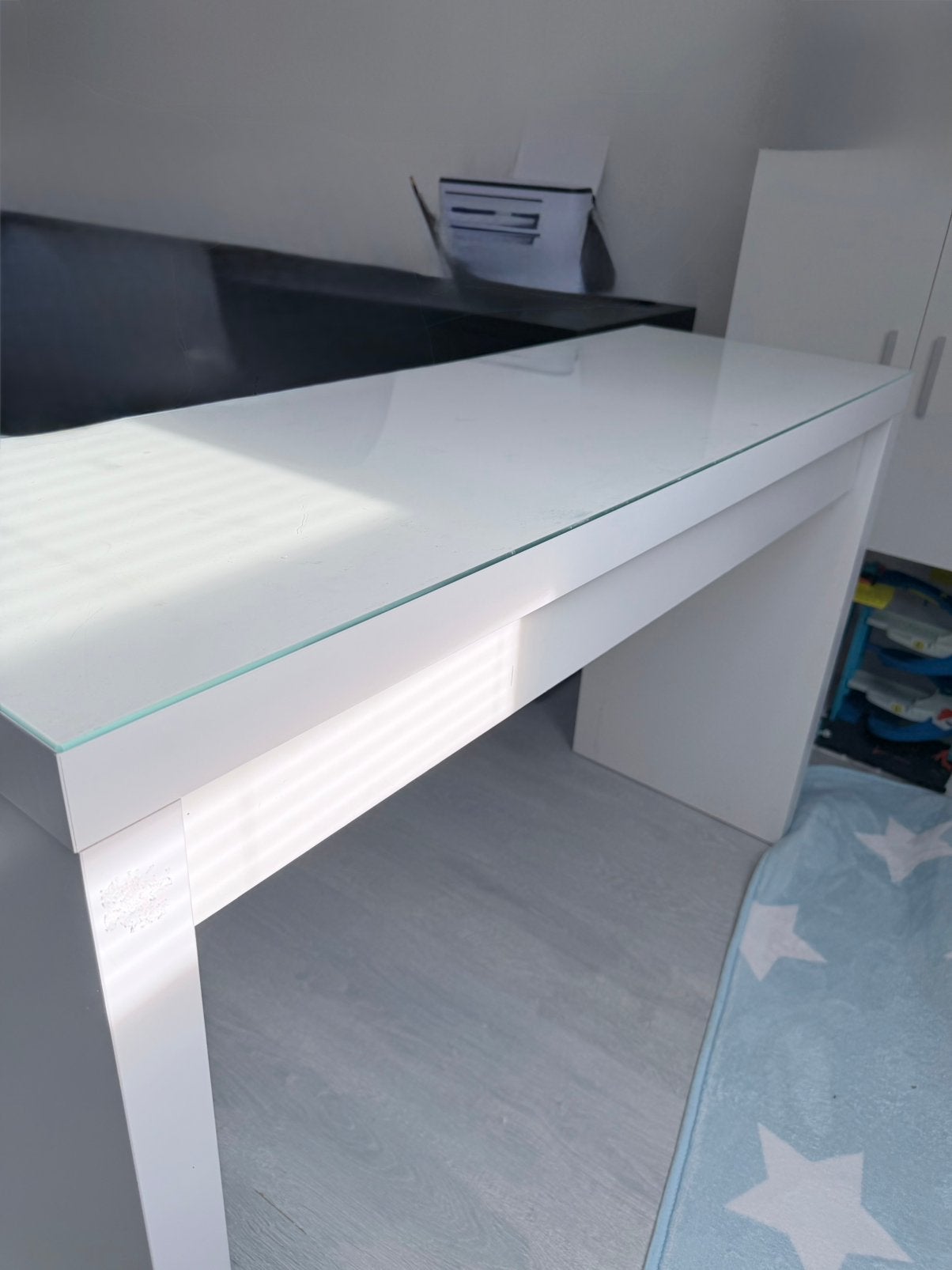 Malm kaptafel, Huis en Inrichting, Tafels | Kaptafels, Ophalen, Gebruikt, 50 tot 100 cm, Minder dan 100 cm