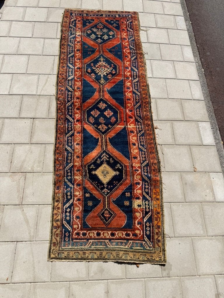 Antieke Azerbeidzjaanse loper – 316  108 cm – 100 jaar oud
