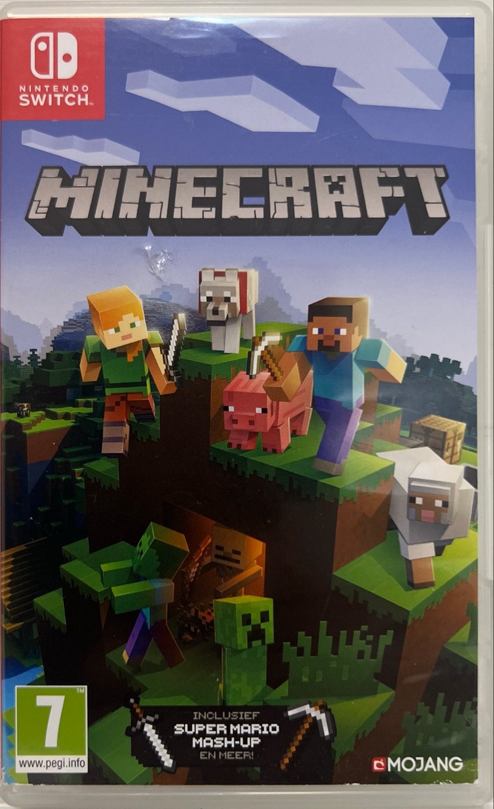 Minecraft, Super Mario Mash-up - Nintendo Switch Game, Spelcomputers en Games, Games | Nintendo Switch, Zo goed als nieuw, Strategie en Constructie