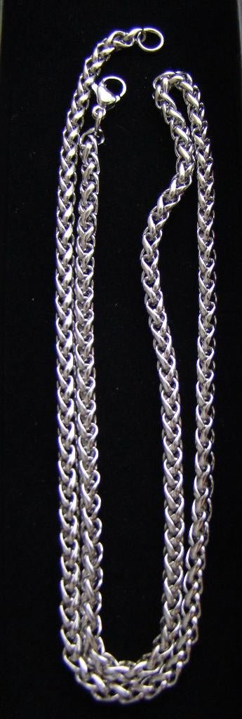 Ketting Titanium Ronde schakel 60 CM ongedragen -NIEUW-, Sieraden, Tassen en Uiterlijk, Kettingen, Ophalen of Verzenden, Nieuw