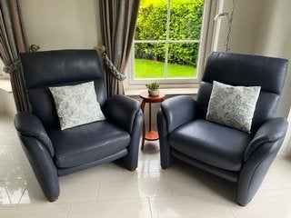 Leren fauteuils, Ophalen, Gebruikt, Klassiek, 75 tot 100 cm