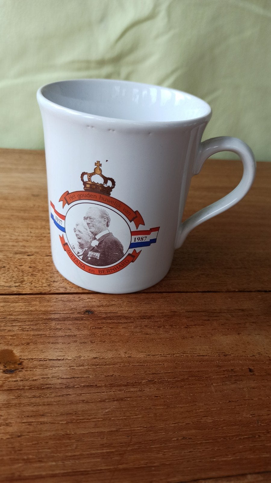 Vintage Beker 'Het Gouden Huwelijk' 1937-1987, Ophalen of Verzenden, Servies