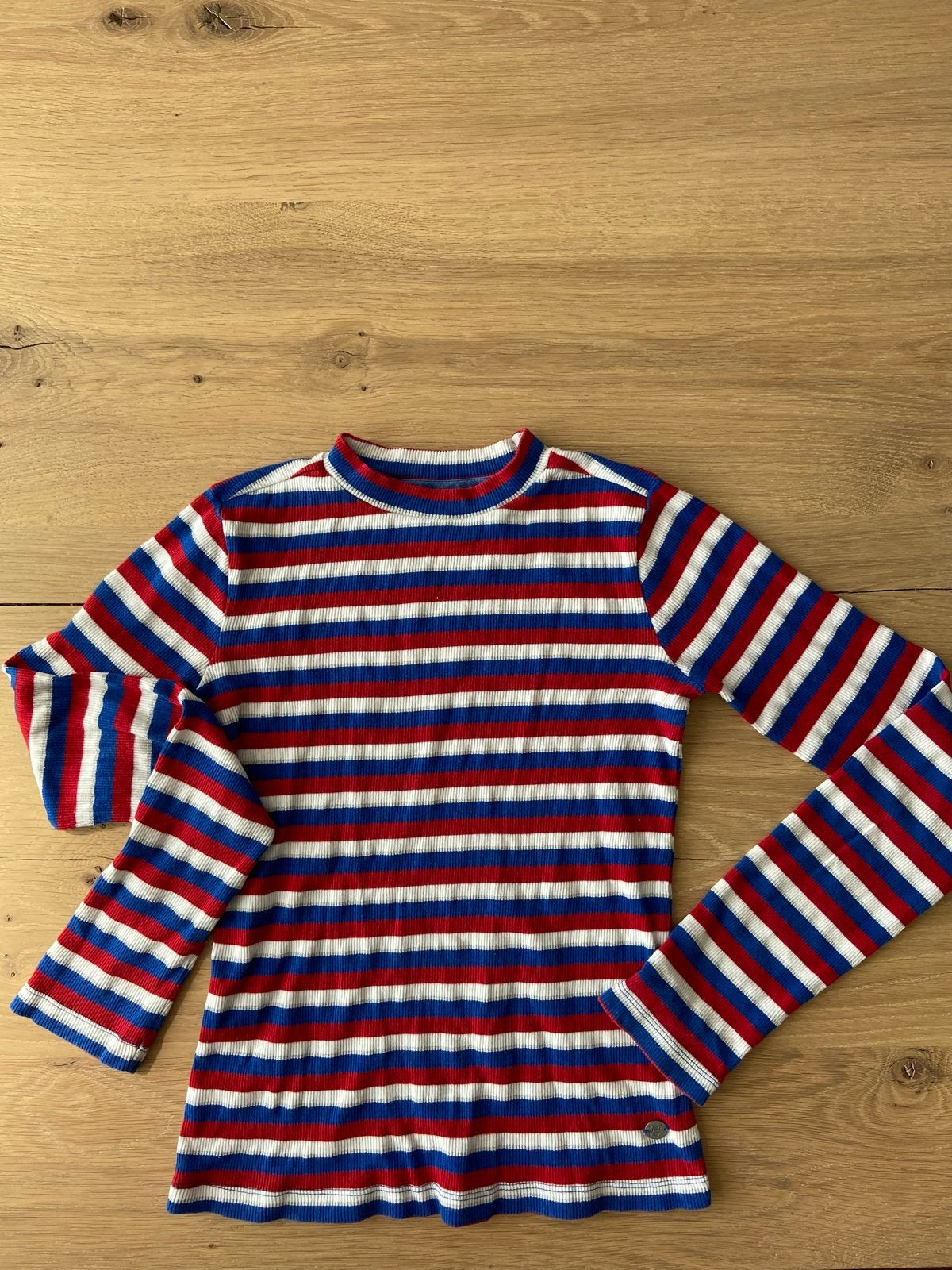 Jill longsleeve rood wit blauw gestreept maat 146/152, Ophalen, Gebruikt, Meisje, Shirt of Longsleeve
