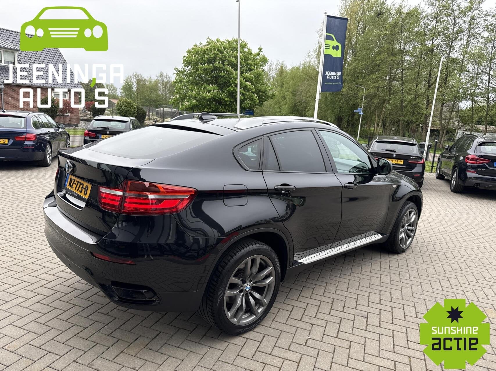 BMW X6 M50d|Leer|Camera|Memory|Achterbankverwarming|DVD|M-pa, Euro 5, Bi-Xenon koplampen, Gebruikt, Zwart