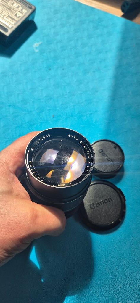 Auto Exaktar 135mm f/2.8 Lens - Canon FD Mount - with Caps, Audio, Tv en Foto, Fotografie | Lenzen en Objectieven, Ophalen of Verzenden