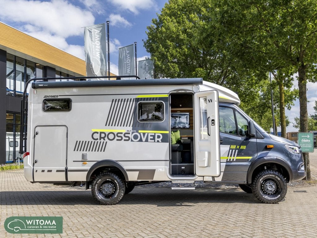 HYMER ML-T 570 CROSSOVER 4x4 DEMO AANBIEDING, Caravans en Kamperen, Campers, Automaat, Luifel, Standaard zit, Achteruitrijcamera