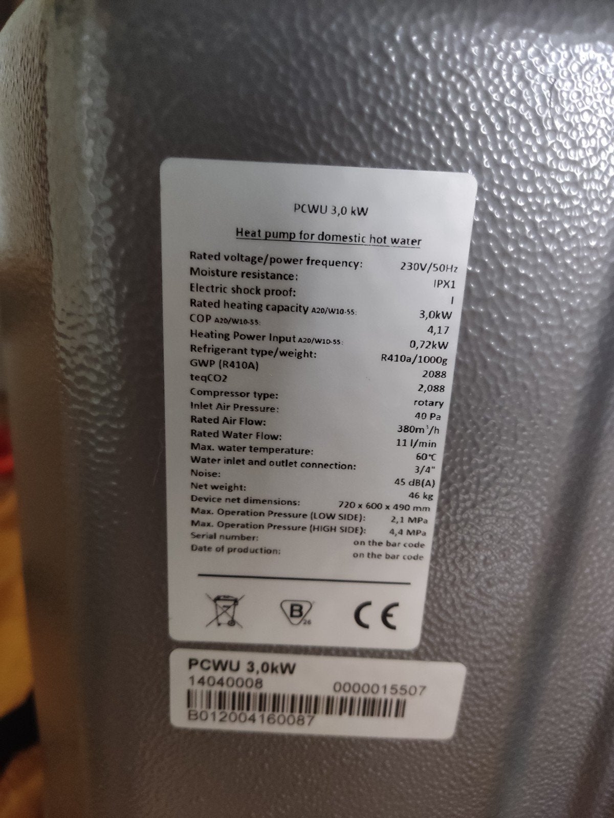 Hewalex pcwu 3 kw warmtepomp, Doe-het-zelf en Verbouw, Verwarming en Radiatoren, Ophalen, Kachel