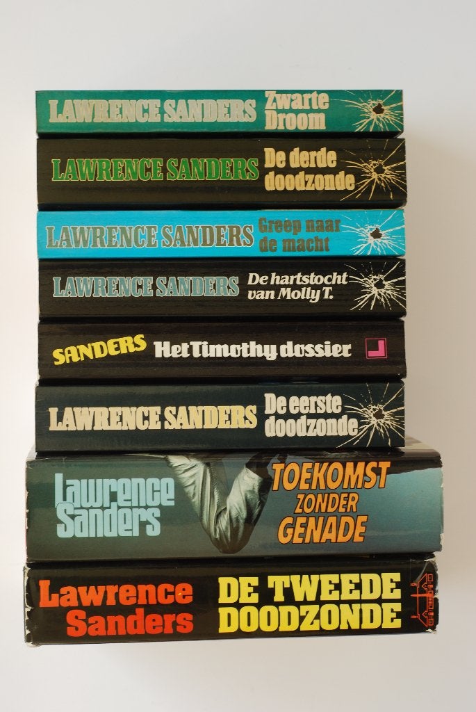 Lawrence Sanders boeken - misdaad spionage detective, Boeken, Detectives, Verzenden, Zo goed als nieuw, Lawrence Sanders