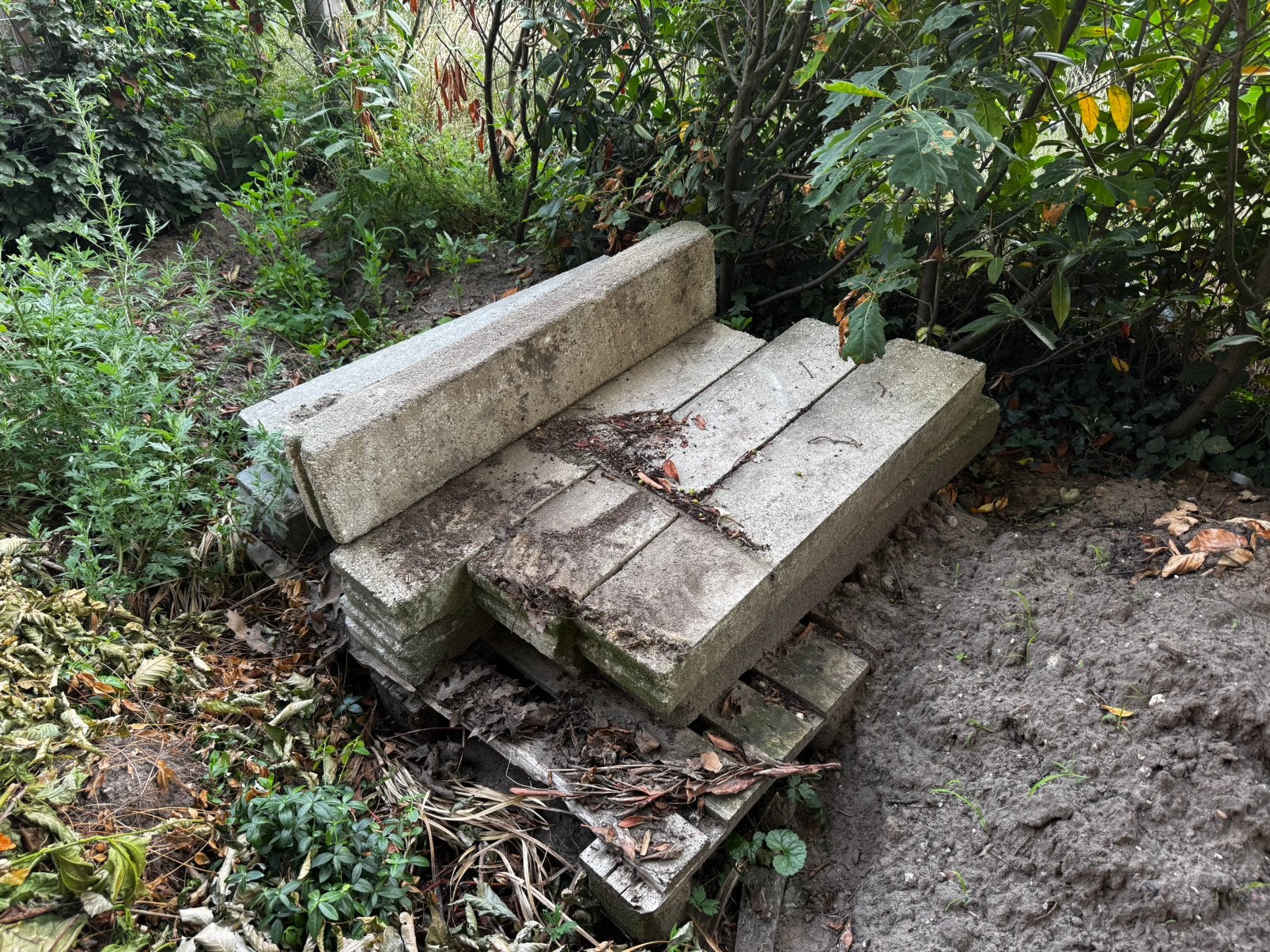 10x Gratis straatbanden 10x20x100cm, Tuin en Terras, Tegels en Klinkers, Ophalen, Gebruikt, Beton, Overige typen