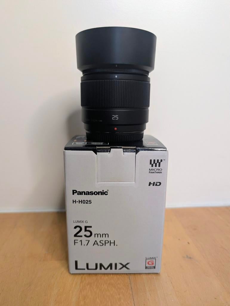 Panasonic Lumix G 25mm F/1.7 ASPH, Ophalen of Verzenden, Zo goed als nieuw, Standaardlens