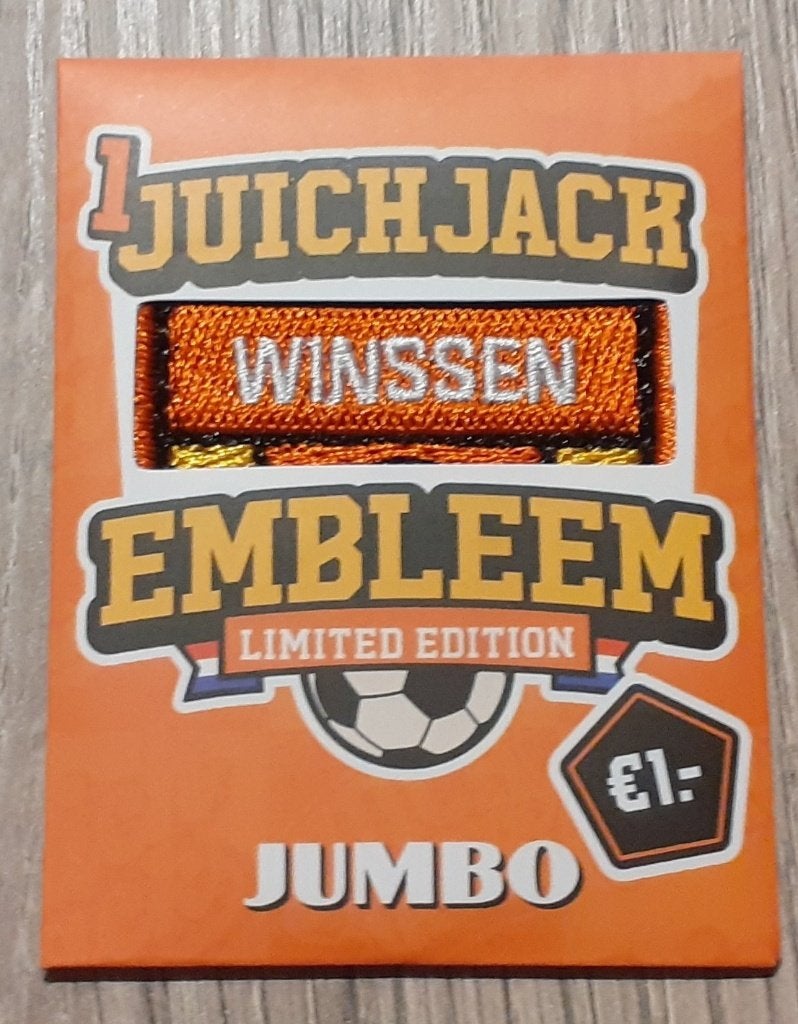 Jumbo Juich Jack Limited Edition embleem Winssen, Verzamelen, Supermarktacties, Jumbo, Verzenden