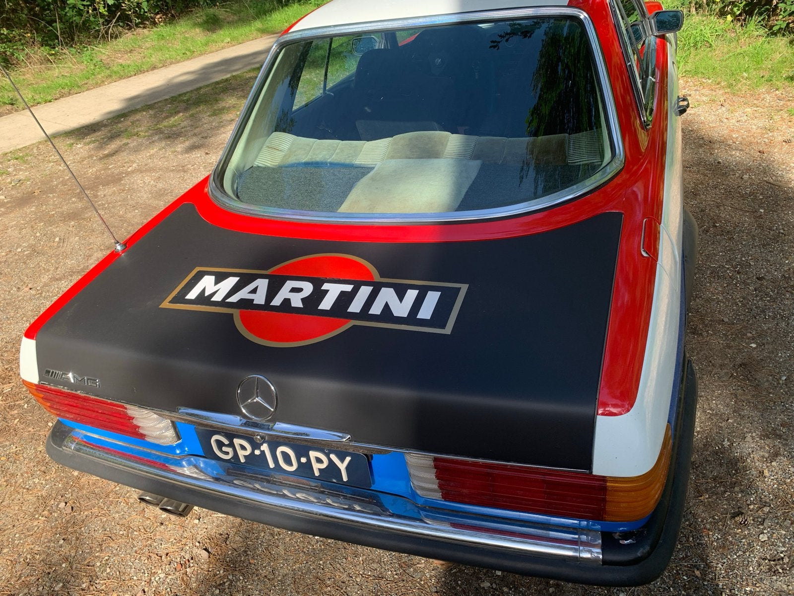 Mercedes-Benz 350 SLC 1973 oldtimer LPG Martini Racing, foto 7