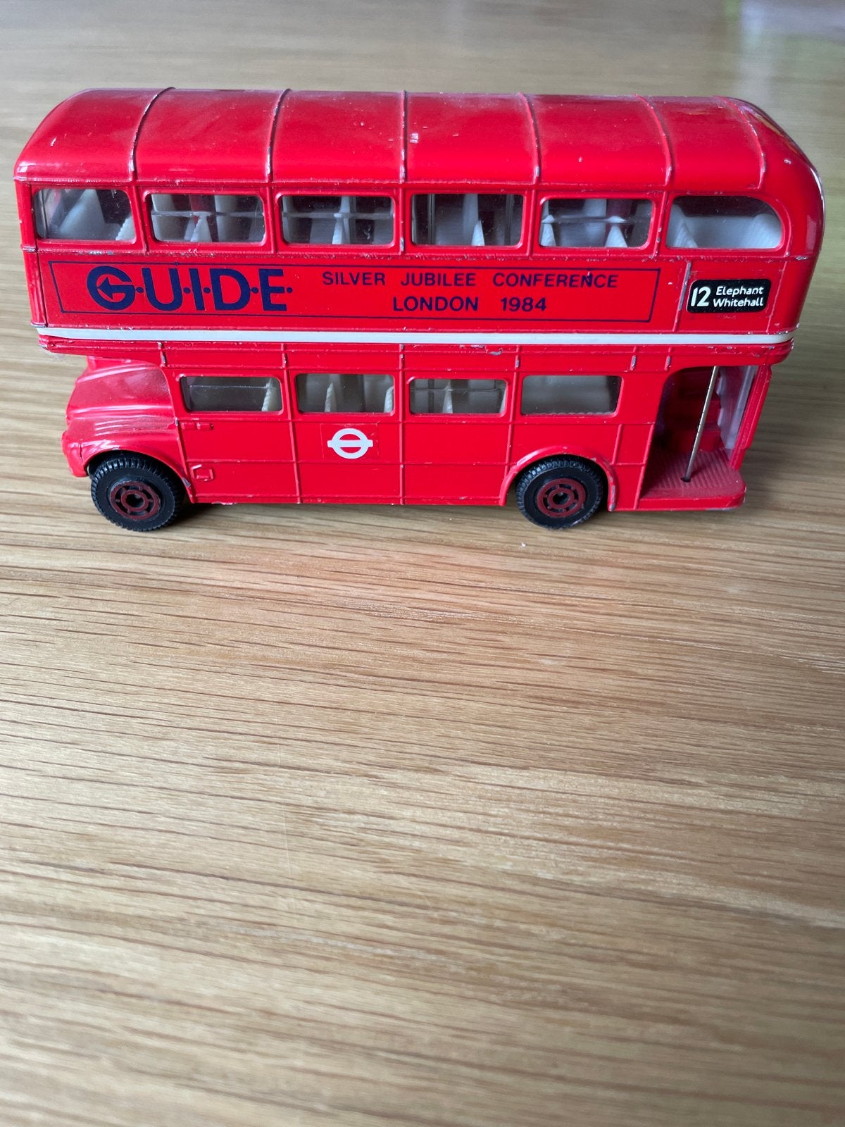 Vintage London Routemaster dubbeldekker bus speelgoed, Verzenden, Gebruikt, Overige typen