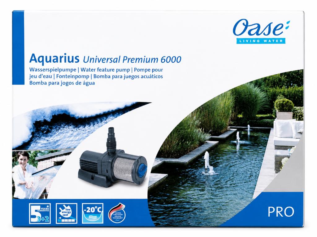 Oase Aquarius Universal Premium 6000 – van 409,95 nu 245,95, Overige materialen, Fontein, Nieuw, Ophalen of Verzenden