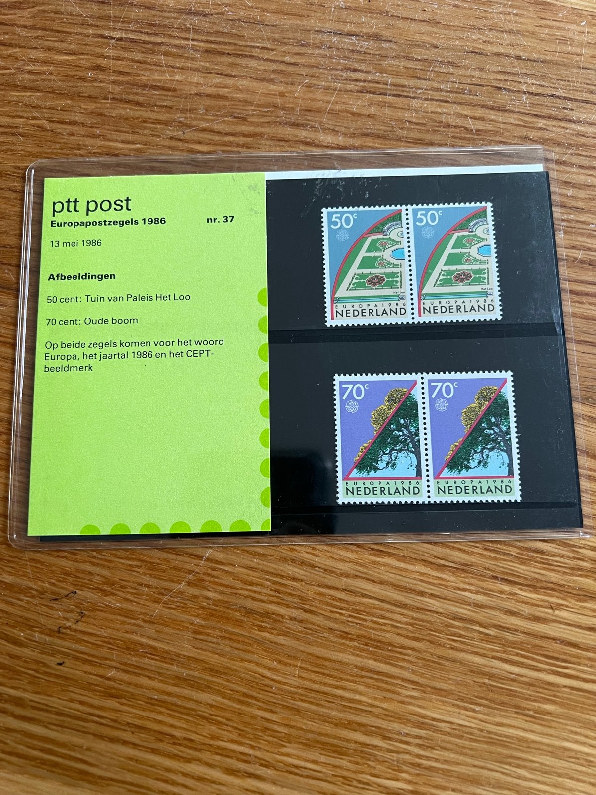 Europapostzegels 1986 - Tuin van Paleis Het Loo & Oude boom, Postzegels en Munten, Ophalen of Verzenden, Na 1940, Postfris