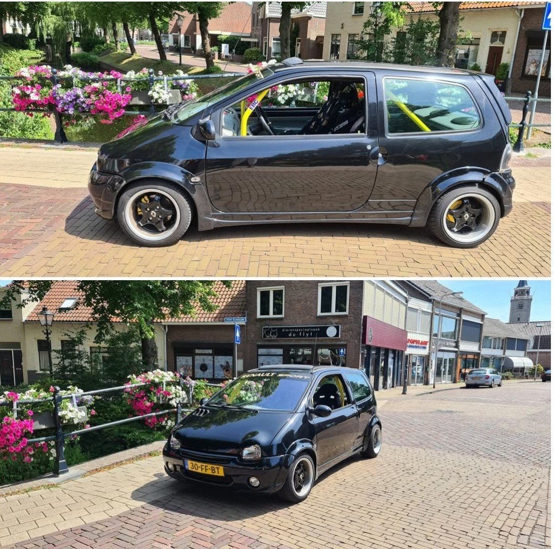 Renault Twingo 1.2 2000 Zwart, Auto's, Voorwielaandrijving, 600 kg, 4 cilinders, Zwart