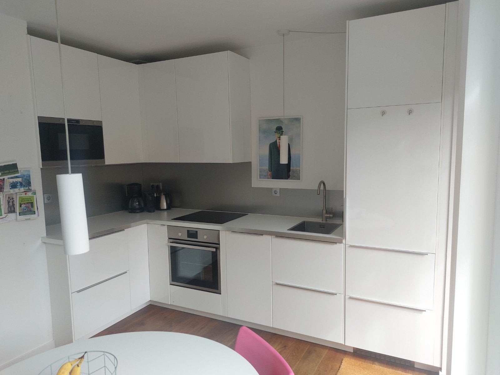 IIkea keuken Ringhult hoogglans wit uit 2018 met apparatuur, Ophalen, Gebruikt, Wit