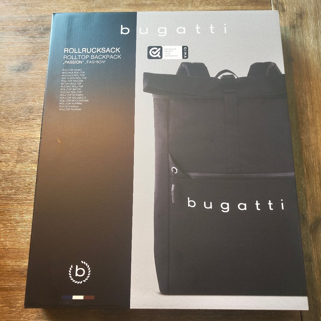 Bugatti Rolltop Rugzak – Stijlvol, Praktisch en Duurzaam, Overige merken, 40 cm of meer, Nieuw, Ophalen of Verzenden